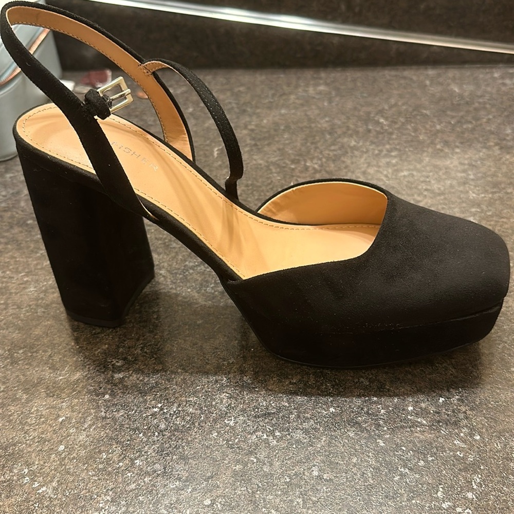 Marc Fisher black platforms
